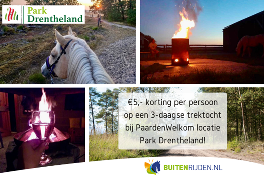 Park Drentheland.png €5,- korting op een trektocht te paard