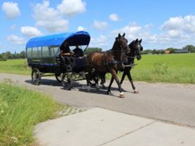 Huifkartocht of aangespannen rit Huifkartocht of aangespannen rit