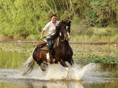 Paardrijden op Nederlands en Duits Grondgebied